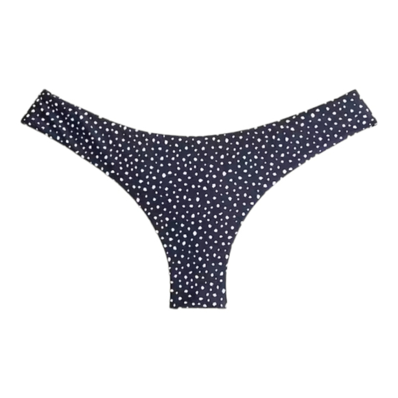 J.Crew Factory XXL Hipster Bikini Bottom Navy White Dot NWT - Picture 1 of 10